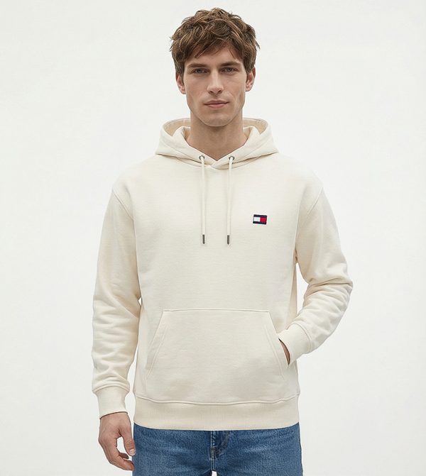 Logo Detail Long Sleeves Hoodie