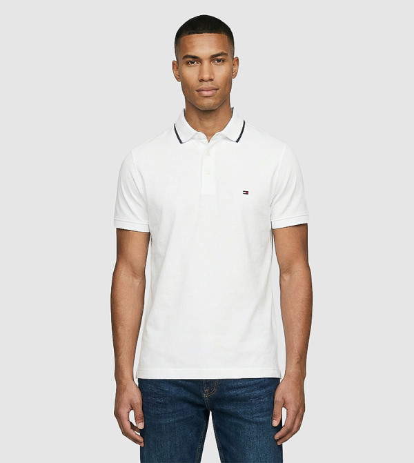 Liquid Tipped Short Sleeves Polo T-Shirt