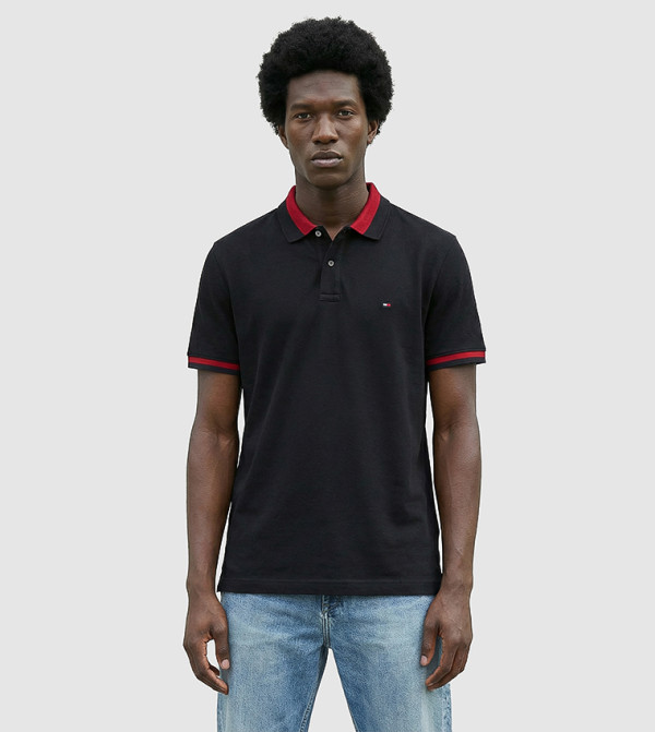 Logo Detail Short Sleeves Polo T-Shirt