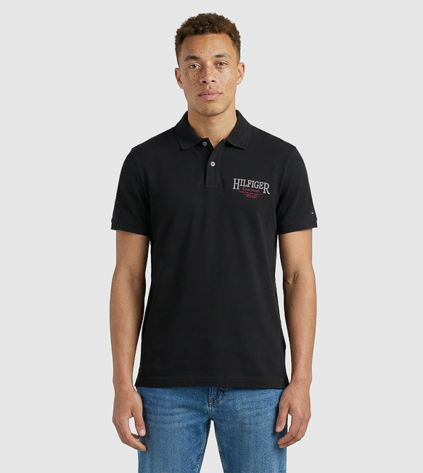 Logo Embroidered Short Sleeves Polo T-Shirt