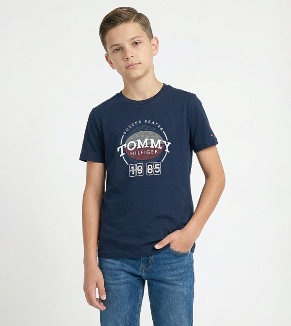 Logo Printed Crew Neck T-Shirt
