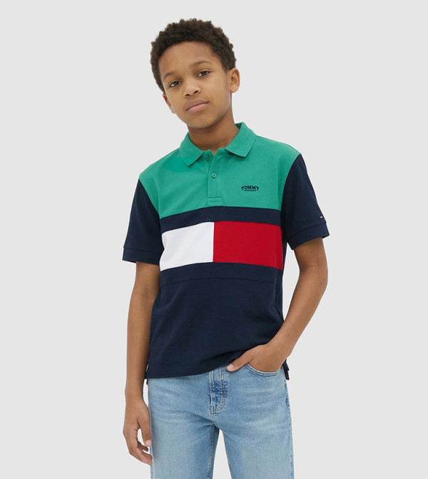 تيشيرت بولو بلونين كم قصير 