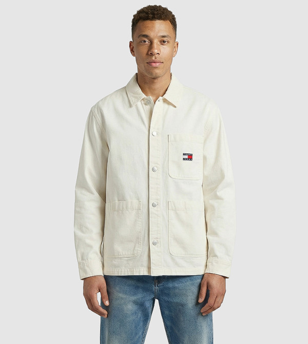 قميص أوفرسايز أساسي بكم طويل