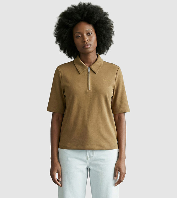 Solid Short Sleeves Polo T-Shirt