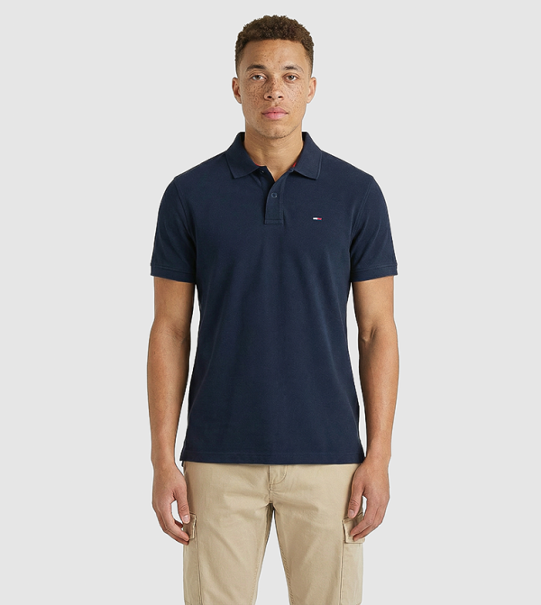 تيشيرت بولو أساسي بكم قصير