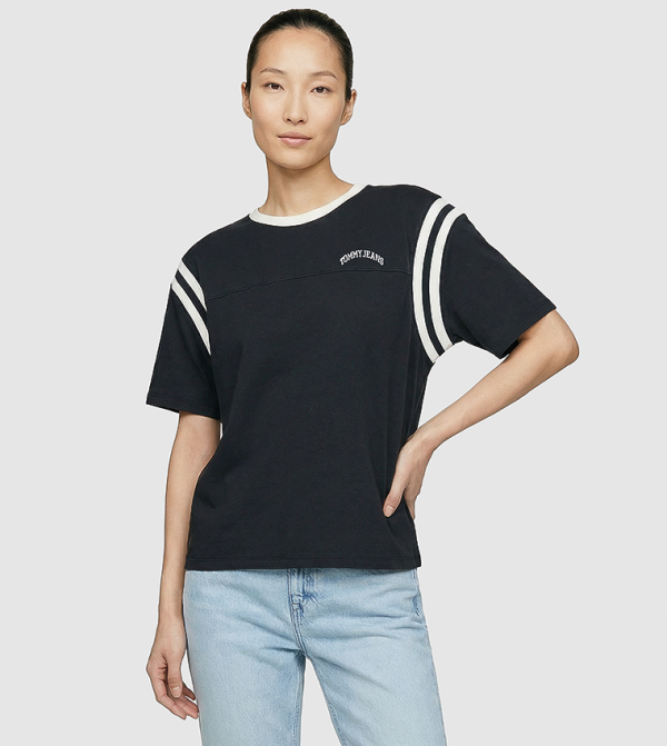 Short Sleeves Oversized Varsity T-Shirt