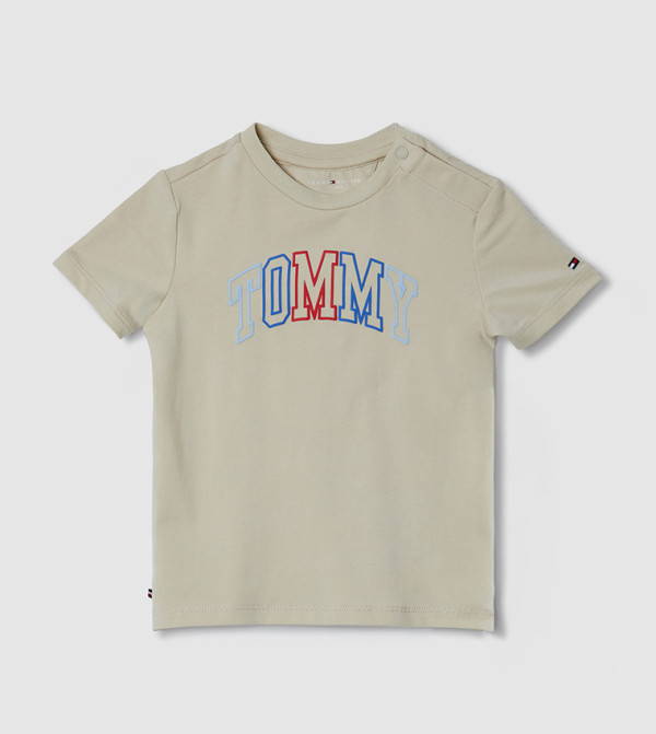 Logo Printed Crew Neck T-Shirt