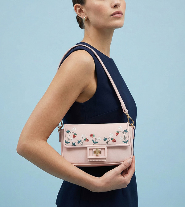 AMELISA Embroidered Shoulder Bag