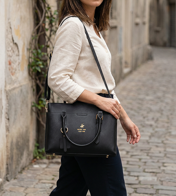 Logo Detail Satchel Bag