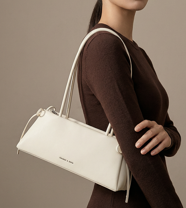 HAZEL Logo Detail Shoulder Bag