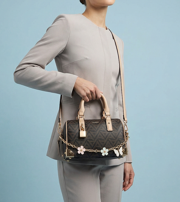 IRISEA Monogram Patterned Handheld Bag