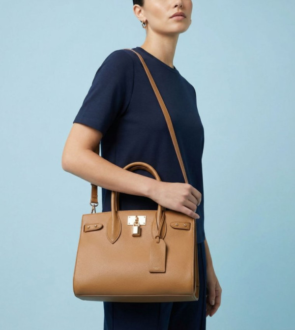 JACKIE Textured Tote Bag