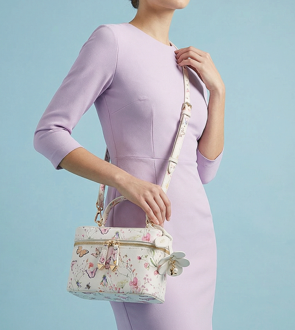 KKALLINA Printed Top Handle Bag