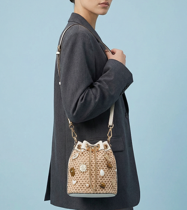 SHELLINA Embellished Bucket Bag