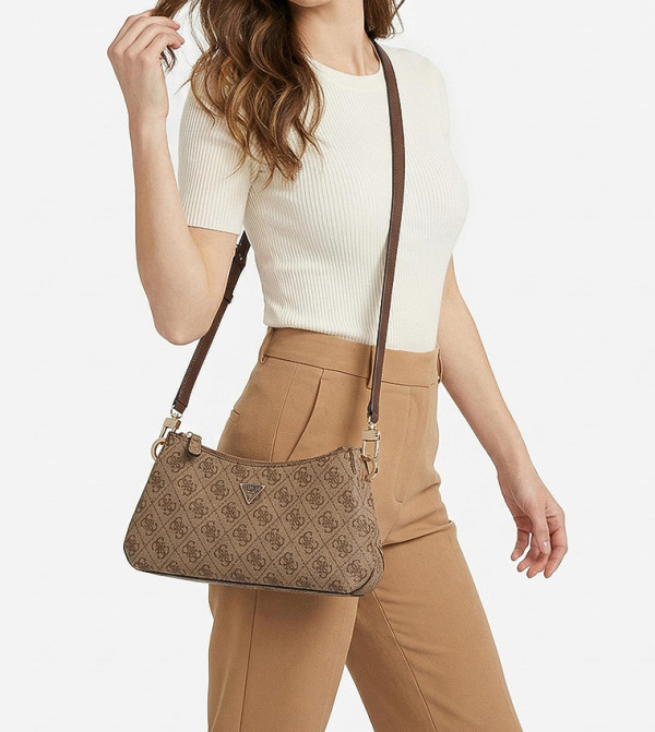 NOELLE II Logo Patterned Shoulder Bag