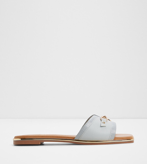 ALAMASSI Open Toe Flat Sandals