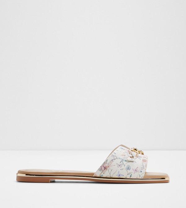 ALAMASSI Open Toe Flat Sandals