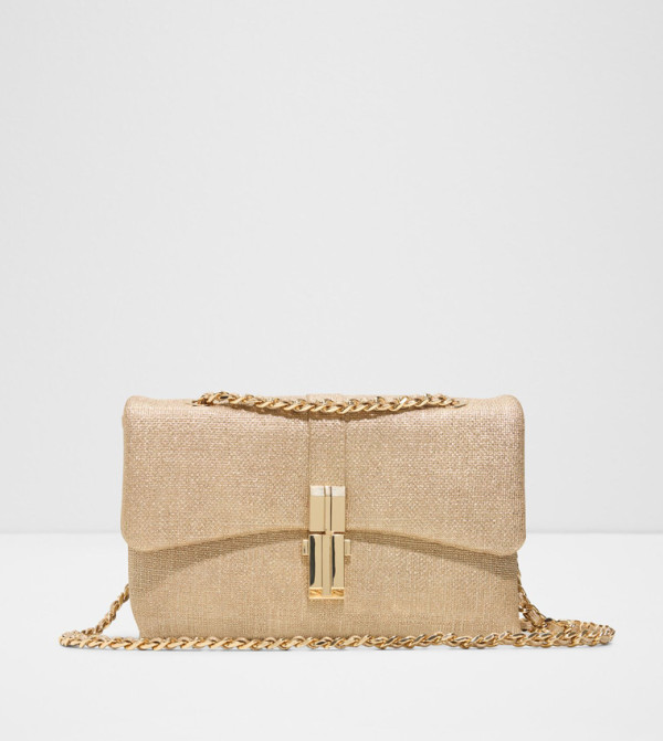 ALICIE Textured Chain-Link Crossbody Bag