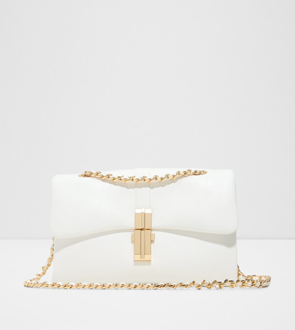 ALICIE Textured Chain-Link Crossbody Bag