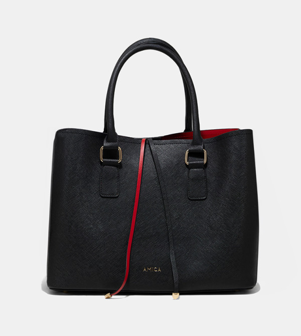 AMALIA Textured Satchel Bag