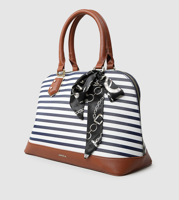 Balia Striped Handheld Bag