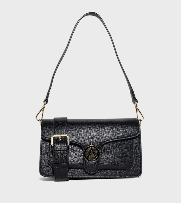 AMI Textured Shoulder Bag