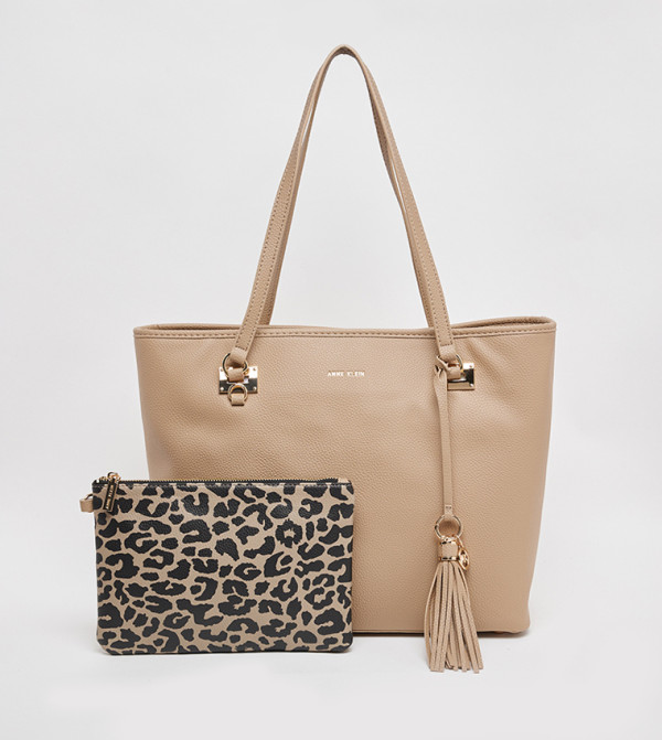 Textured Tote Bag Set