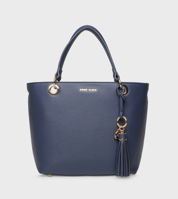 Textured Snap Closure Tote Bag