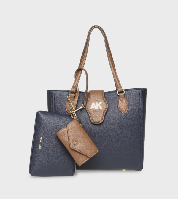 Textured Shoulder Bag with Purse