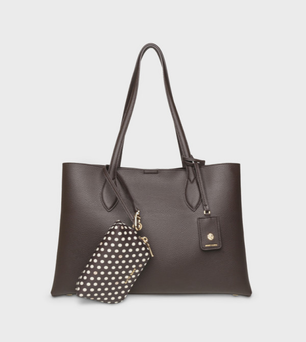 Textured Shoulder Bag with Purse