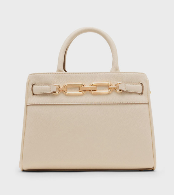 Metal Accent Satchel Bag