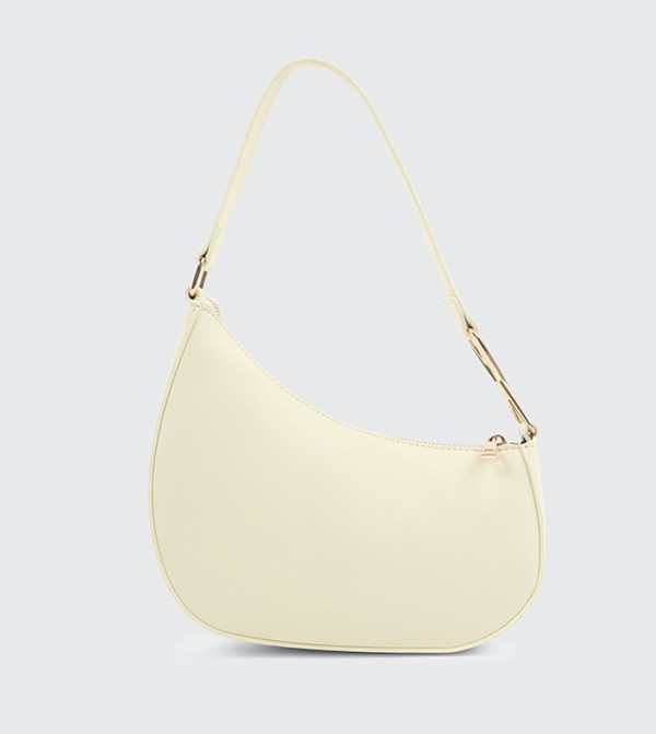 Textured Asymmetric Shoulder Bag