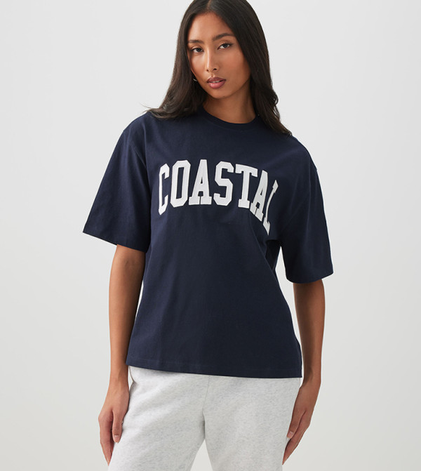 Printed Short Sleeves Oversized T-Shirt