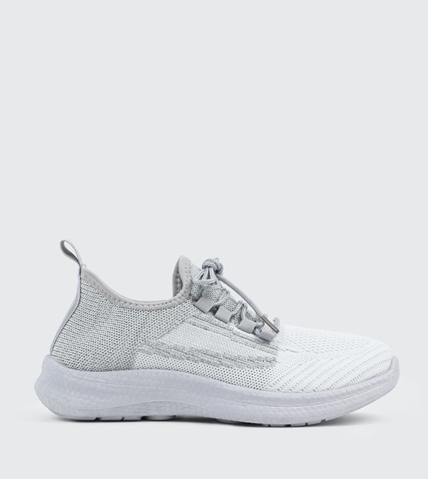 Knitted Lace Up Sneakers