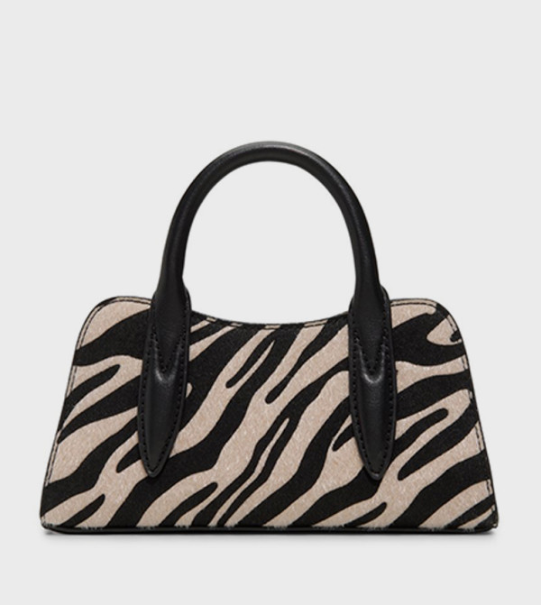 AVINA Zebra Patterned Handheld Bag