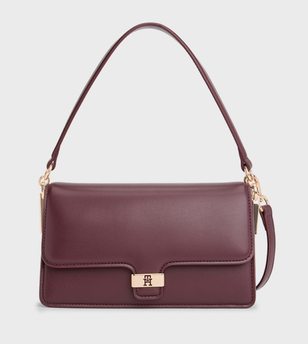 HERITAGE Snap Closure Flap Shoulder Bag