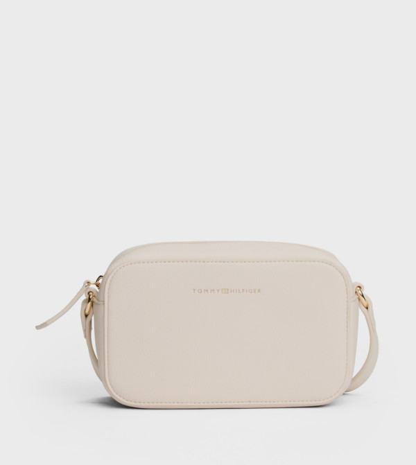 Logo Detail Zippered Camera Bag