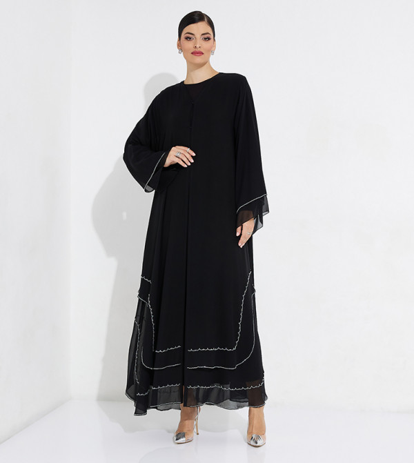 Embellished Long Sleeves Abaya