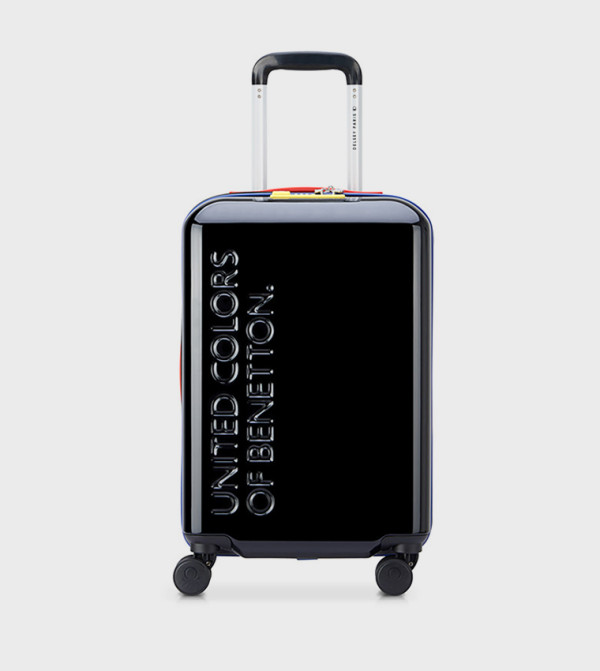 NOIR Logo Detail Hardshell Spinner Trolley Bag, 55cm