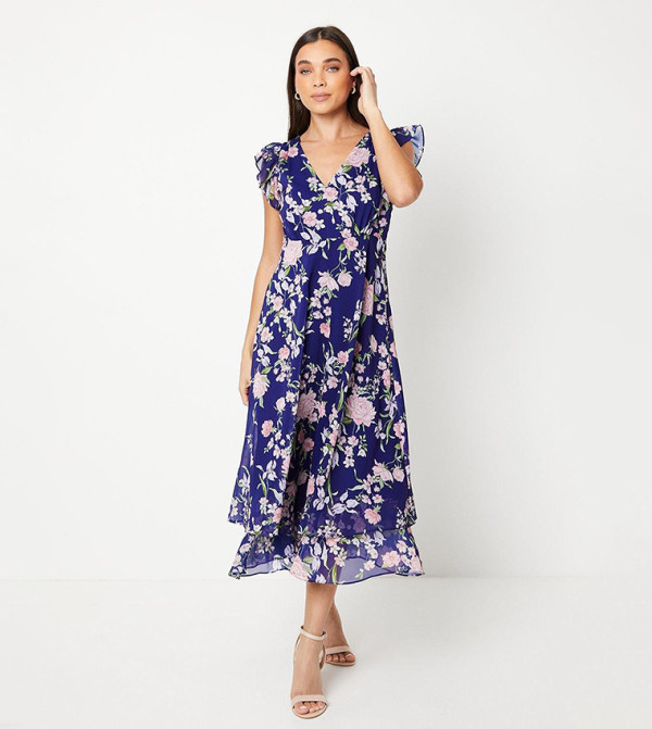 فستان ميدي مزين