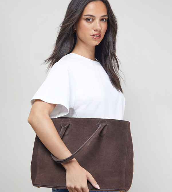 Francesca Suede Tote Bag