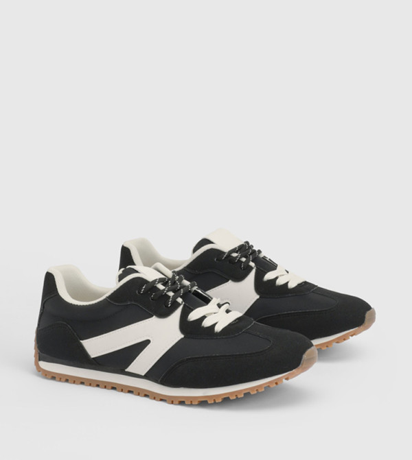 Daisy Faux Suede Lace Up Sneakers