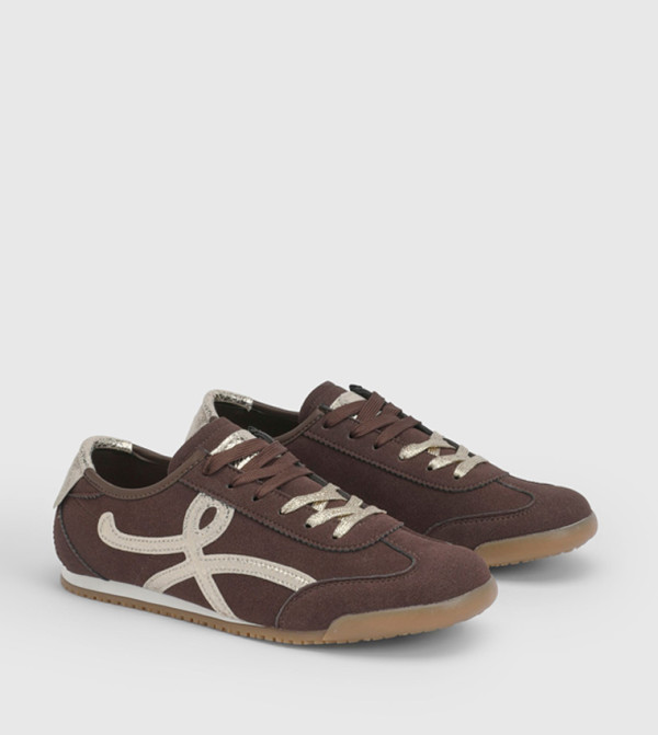 Patrick Faux Suede Lace Up Sneakers