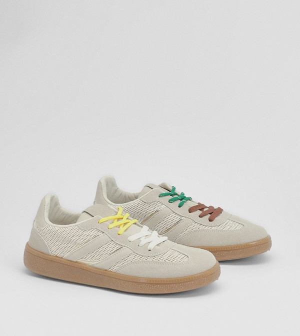Jamie Faux Suede Lace-Up Sneakers