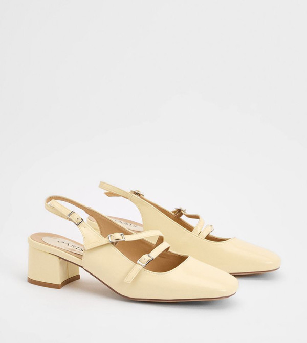Tara Faux Leather Slingback Mary Jane Pumps