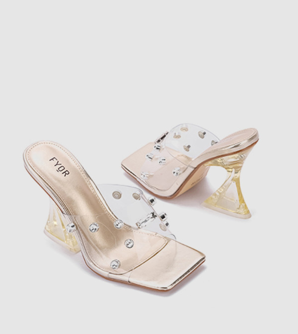 Crystalized Vintage Heel Sandals