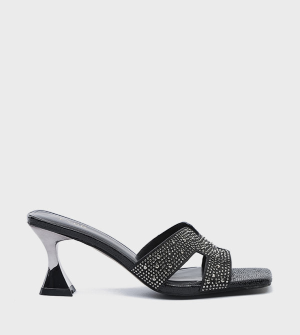 Embellished Heeled Sandals