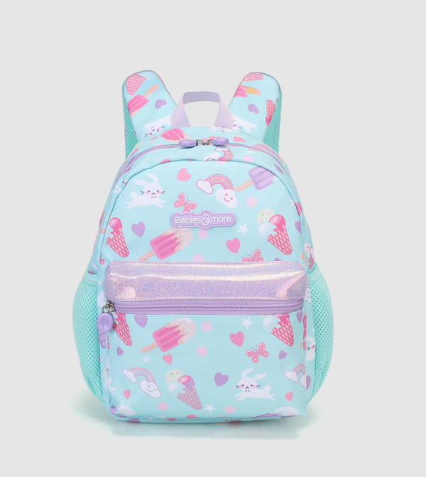 Printed Front Pocket Backpack