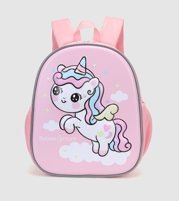 Printed Zip-Closure Backpack