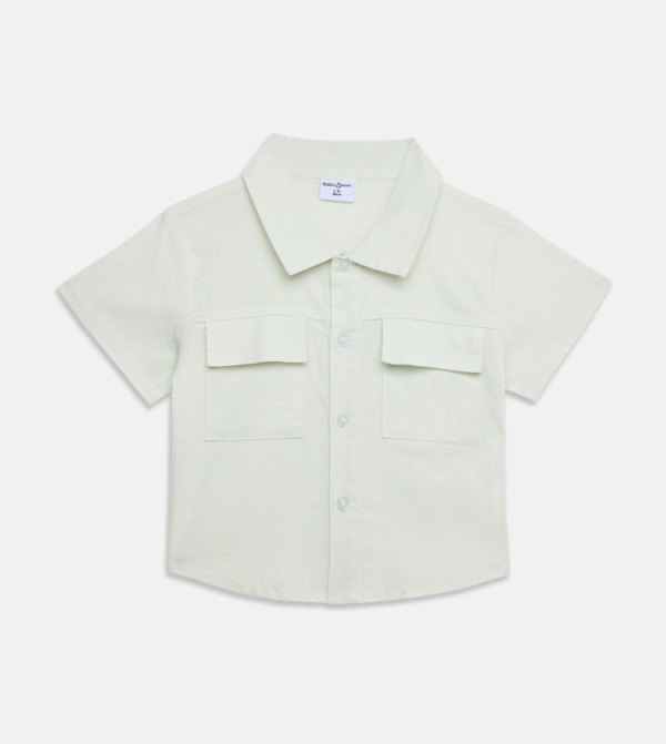 Pocket Detail Short Sleeves Shirt